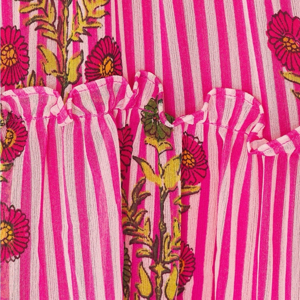Pink Floral Women's Dress - Picture 4 of 5